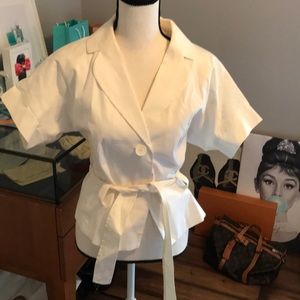 White professional blazer